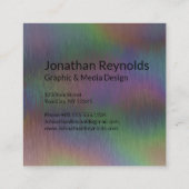 Modern Creative Holographic Metal - Visitekaartje (Achterkant)