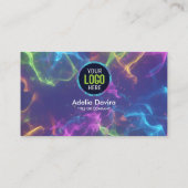  Modern Creative Pro– Neon Opal Gemstone Card Visitekaartje (Achterkant)