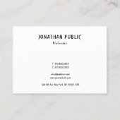 Modern Creative Simple Sjabloon Professional Luxe Visitekaartje (Achterkant)