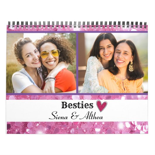 Modern Creëer uw eigen Custom Bestie, Beste Vriend Kalender (Hoes)