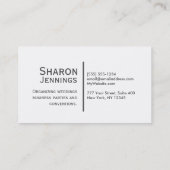 Modern Crystal Glitter Visitekaartje (Achterkant)