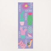 Modern cuctus illustrations Purple background Yogamat (Voorkant)