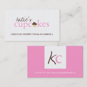 Modern Cupcake Visitekaartje (Voorkant / Achterkant)