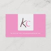 Modern Cupcake Visitekaartje (Achterkant)