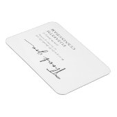 Modern cursief script Modern Elegant Chic Memorial Magneet (Rechterzijde)