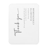 Modern cursief script Modern Elegant Chic Memorial Magneet (Verticaal)