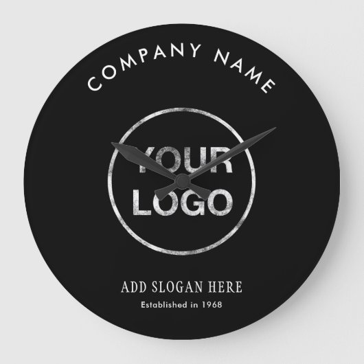 Modern Curve Logo Design Company Grote Klok (Voorkant)