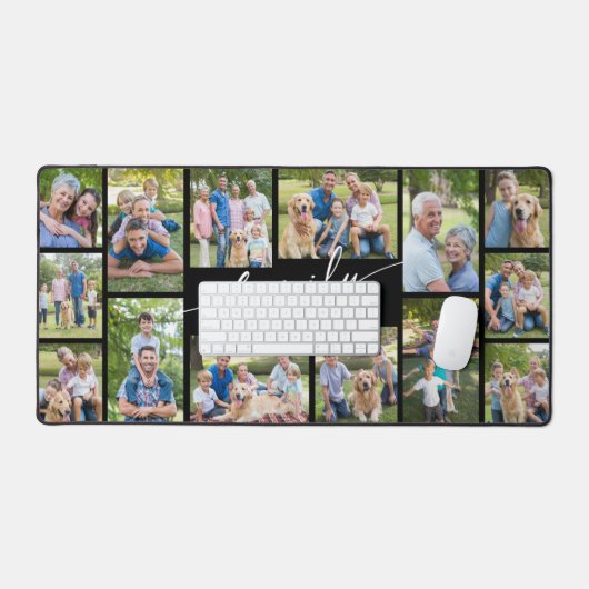 Modern Custom 14 Photo Collage Family Script (Clavier et souris)