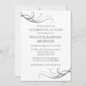 Modern Custom 25th Wedding Anniversary Arch Photo Kaart (Voorkant)