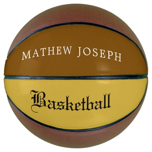 Modern Custom Basketball Featuring Your Name Basketbal (Voorkant)