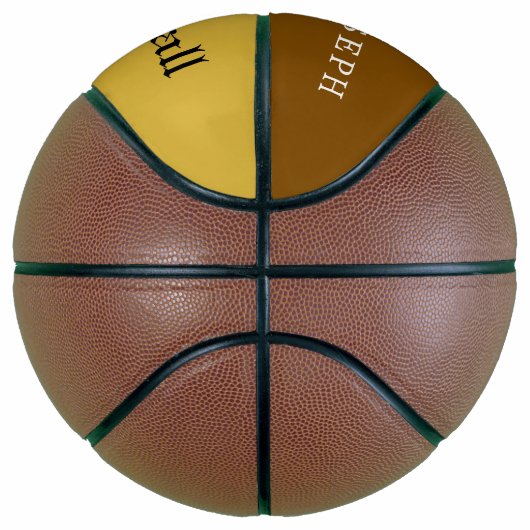 Modern Custom Basketball Featuring Your Name Basketbal (Rechts)