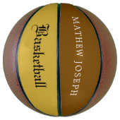 Modern Custom Basketball Featuring Your Name Basketbal (Verticaal)