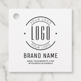 Modern custom bedrijf logo business branded bedankjes labels