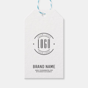 Modern custom bedrijf logo business branded cadeaulabel