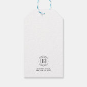 Modern custom bedrijf logo business branded cadeaulabel (Achterkant)