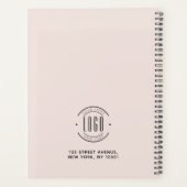 Modern custom bedrijf logo business branded planner (Achterkant)