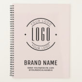 Modern custom bedrijf logo business branded planner (Voorkant)