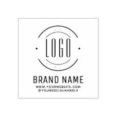 Modern custom bedrijf logo business branded 	rubberstempel (Afrduk)