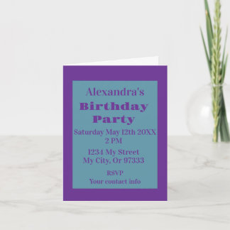 Modern Custom Birthday