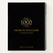 Modern Custom Business Logo Professional Branded Notitieboek (Achterkant)