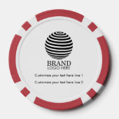 Modern Custom Business Logo Promotie Gift Poker Chips (Achterkant)