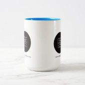 Modern Custom Business Logo Two Tone Mug (Centre)