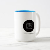 Modern Custom Business Logo Two Tone Mug (Devant droit)
