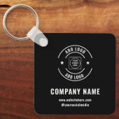 Modern Custom Company Logo Branded Keychains Sleutelhanger (Voorkant)