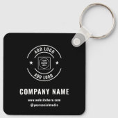 Modern Custom Company Logo Branded Keychains Sleutelhanger (Achterkant)