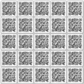 Modern Custom Creëer Uw Eigen QR Code Promotie Sticker (Voorkant)