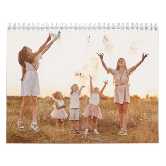 Modern Custom Family Name Photo Calendar 2026 Kalender (Hoes)
