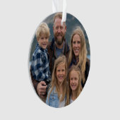 Modern Custom Family Photo Holiday Personalized (devant)