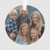 Modern Custom Family Photo Holiday Personalized (devant)