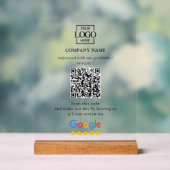 Modern Custom Google Reviews QR Code Business Logo (Neutre)
