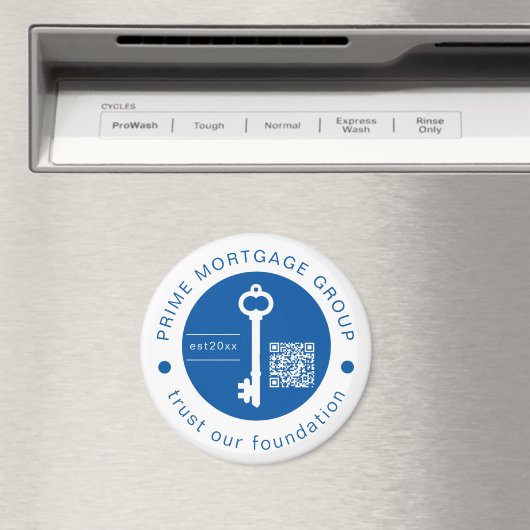 Modern Custom Hypotheek Company Voeg uw Logo toe Magneet (Insitu (Vaatwasser))