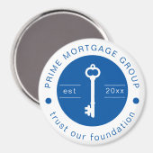 Modern Custom Hypotheek Company Voeg uw Logo toe Magneet (Voorkant / Achterkant)