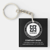 Modern Custom Logo QR Code Business Promotional Sleutelhanger (Voorkant)