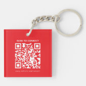 Modern Custom Logo QR Code Business Promotional Sleutelhanger (Achterkant)