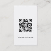 Modern Custom logo Social Media QR code website Visitekaartje (Achterkant)