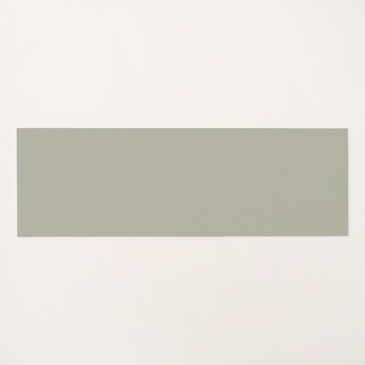 Modern Custom Monogram Initialen Naam Dusty Sage Yogamat (Achterkant (horizontaal))