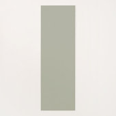 Modern Custom Monogram Initialen Naam Dusty Sage Yogamat (Achterkant)