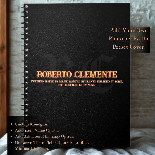 Modern Custom Name Monogram Hip Hop Sketchbook   Notitieboek