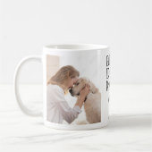 Modern Custom Photo Best Dog Mam Koffiemok (Links)