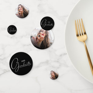 Modern Custom Photo Graduation Party Confetti