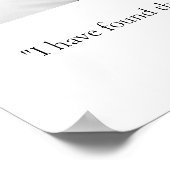 Modern Custom Quote Foto bruiloft Jubileum Poster (Hoek)