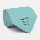 Modern Custom Solid Color Tie, Personalised Stropdas (Opgerold)