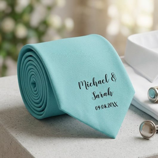 Modern Custom Solid Color Tie, Personalised Stropdas