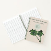 Modern Custom Tropical Vacation Journal Notitieboek (Binnen)