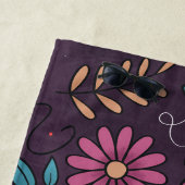 Modern Cute Big Floral Pattern Personalized Strandlaken (In situ)