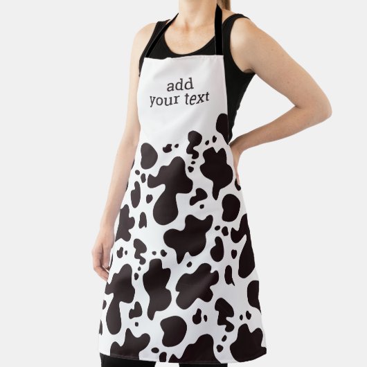 Modern Cute Cow Animal Pattern Schort (Insitu)
